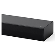 Frontansicht auf die Seitenecke der LG Soundbar S75TR