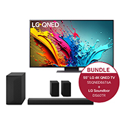 LG 55 Zoll LG QNED86 4K Smart TV + 5.1 Soundbar DS60TR mit 440 Watt , 55QNED86T6A.DS60TR