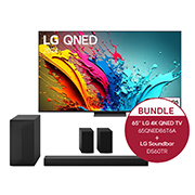 LG 65 Zoll LG QNED86 4K Smart TV + 5.1 Soundbar DS60TR mit 440 Watt , 65QNED86T6A.DS60TR