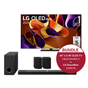 LG 65 Zoll LG OLED evo G4 4K Smart TV + 9.1.5 Kanal LG TV Soundbar DS95TR mit Dolby Atmos, OELD65G49LS.DS95TR