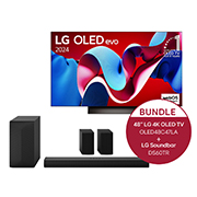 LG 48 Zoll LG OLED evo C4 4K Smart TV + 5.1 Soundbar DS60TR mit 440 Watt,  OLED48C47LA.DS60TR