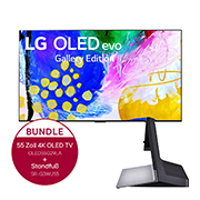 LG 55 Zoll LG 4K OLED evo TV G2 & Standfuß OLED G2/G3-Serie, OLED55G29LA.G3WU55