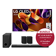 LG 65 Zoll LG OLED evo G4 4K Smart TV + 9.1.5 Kanal LG TV Soundbar DS95TR mit Dolby Atmos, OLED65G48LW.DS95TR