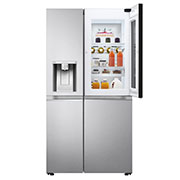 LG Side-by-Side Kühlschrank mit InstaView Door-in-Door® (E, 635L, 179cm hoch) mit Eis-, Crushed Ice- und Wasserspender & internem Wassertank | GSXV91BSAE , GSXV91BSAE