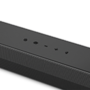 Schräge Draufsicht auf die Mitte der LG Soundbar DS40T