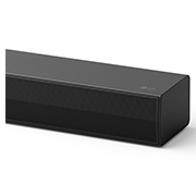 Frontansicht auf die Seitenecke der LG Soundbar DS60TR