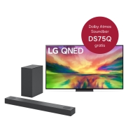 LG 65'' LG 4K QNED TV 65QNED826RE & DS75Q 3.1.2 Dolby Atmos® Soundbar mit 380 Watt | kabelloser Subwoofer, 65QNED826RE.DS75Q