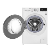 LG Waschmaschine Weiß (9 kg, 1.600 U./Min., EEK A) mit AI DD®, ThinQ® & TurboWash®360° | F6WV709P1, F6WV709P1