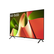 Leicht abgewinkelte Seitenansicht des LG OLED TV B4 		