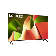 Leicht abgewinkelte rechte Seitenansicht des LG OLED TV B4