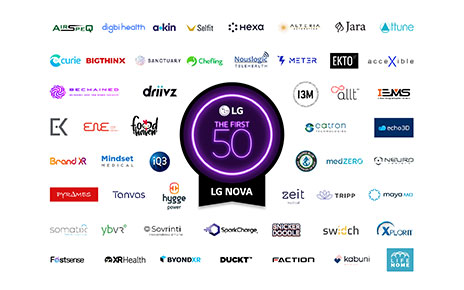 LG NOVA Program Announces “First 50” Startups Advancing to Next Phase of Incubation Program