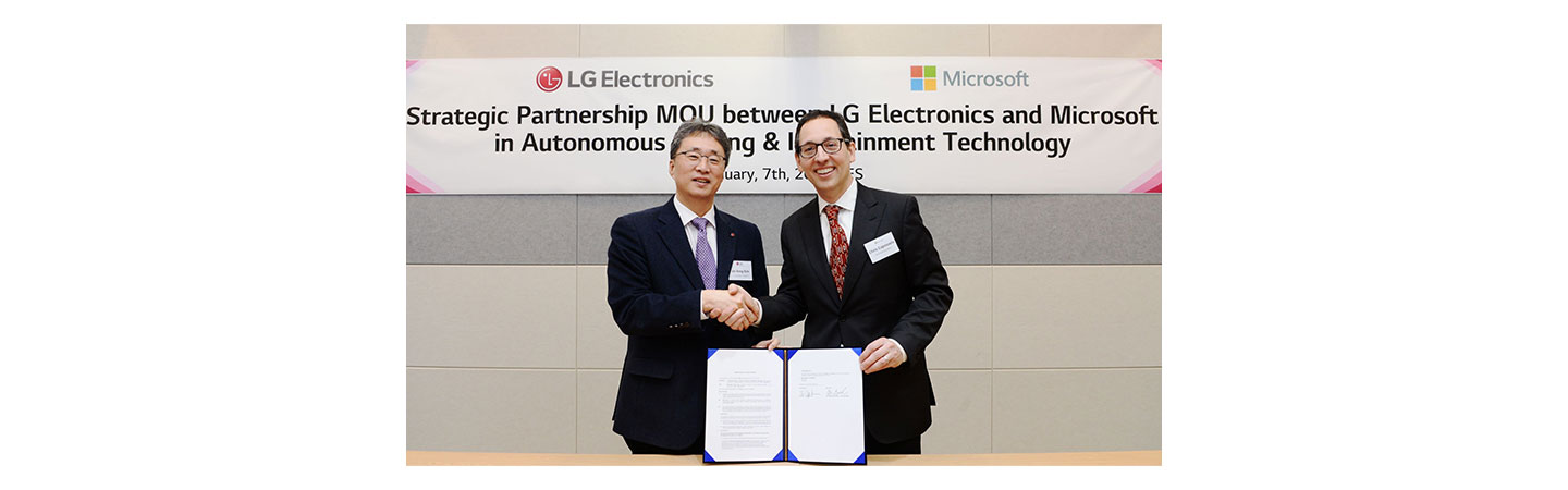 LG Partners with Microsoft to Accelerate Automotive Revolution