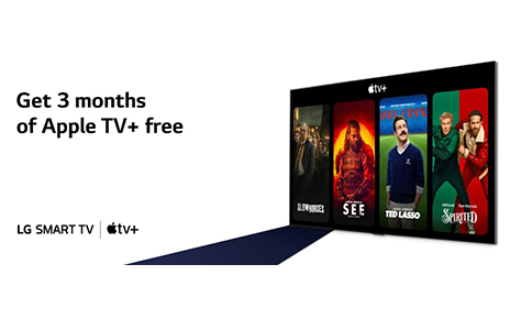 LG Smart TV Customers Get Ready for the Holidays With Three Month Free Trial of Apple TV+