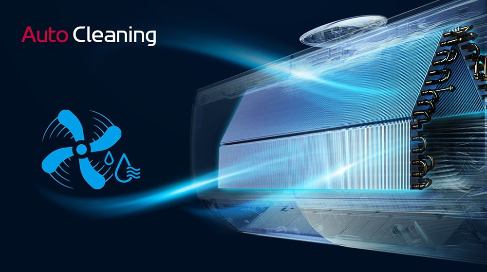 Automatically ventilates to remove moisture inside the air conditioner