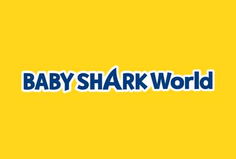 Um logótipo de aplicação do Baby Shark World.