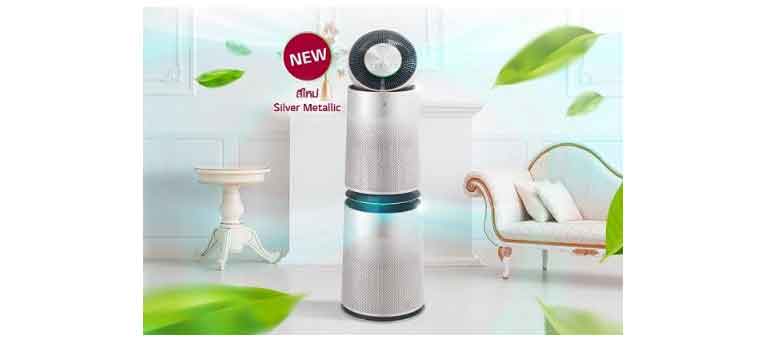 ภาพแสดงการทำงานของเครื่องฟอกอากาศ LG Puri Care Air Purifier