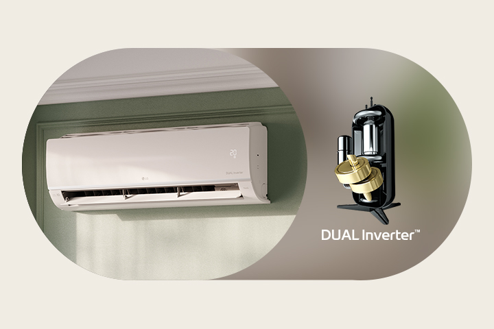 มีเครื่องปรับอากาศ LG และ DUAL Inverter