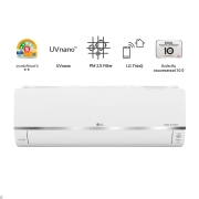 มุมมองด้านหน้าของสินค้า แอร์อินเวอร์เตอร์ 18,000 BTU รุ่น IVQ18S1 LG DUALCOOL Uvnano(IVQ18S1)