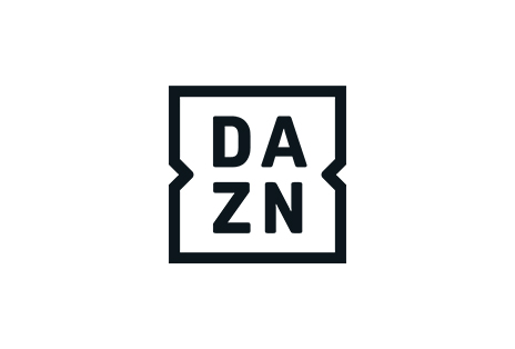 An app logo of DAZN.	