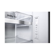 LG InstaView Door-in-Door | American Style Fridge Freezer | 635L | WiFi Connected | Matte Black, GSXV91MCAE