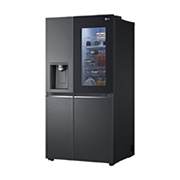 LG InstaView Door-in-Door | American Style Fridge Freezer | 635L | WiFi Connected | Matte Black, GSXV91MCAE