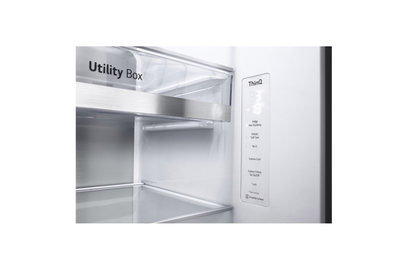 LG InstaView Door-in-Door | American Style Fridge Freezer | 635L | WiFi Connected | Matte Black, GSXV91MCAE