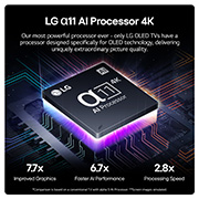 LG 55 inch LG OLED evo AI G4 4K Smart TV 2024 - Stand version, OLED55G46LS