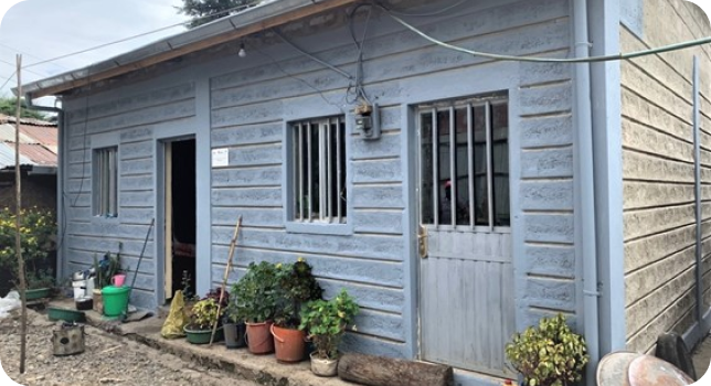 Ethiopia's veteran village housing that supported remodeling.